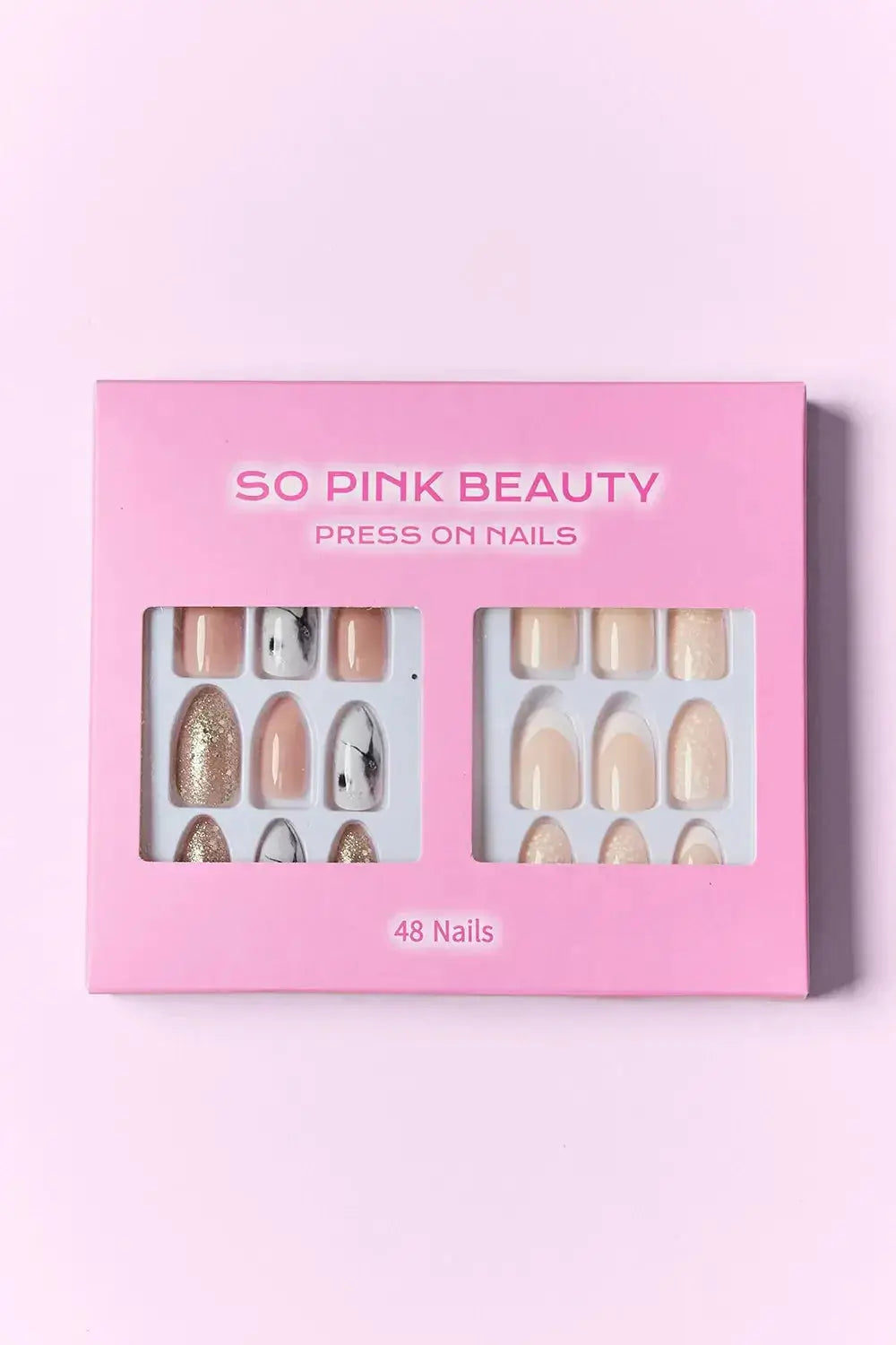 SO PINK BEAUTY Press On Nails 2 Packs - Makw Official Site