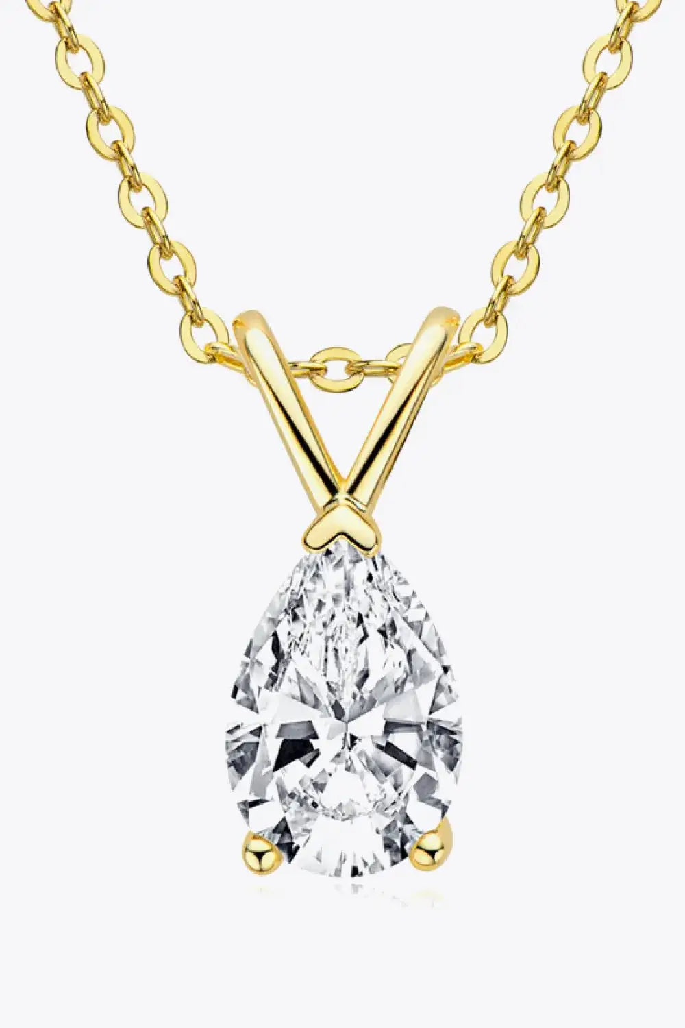 1.5 Carat Moissanite Pendant 925 Sterling Silver Necklace - Makw Official Site