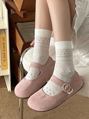 Round Toe Flat Slip-Ons - Makw Official Site