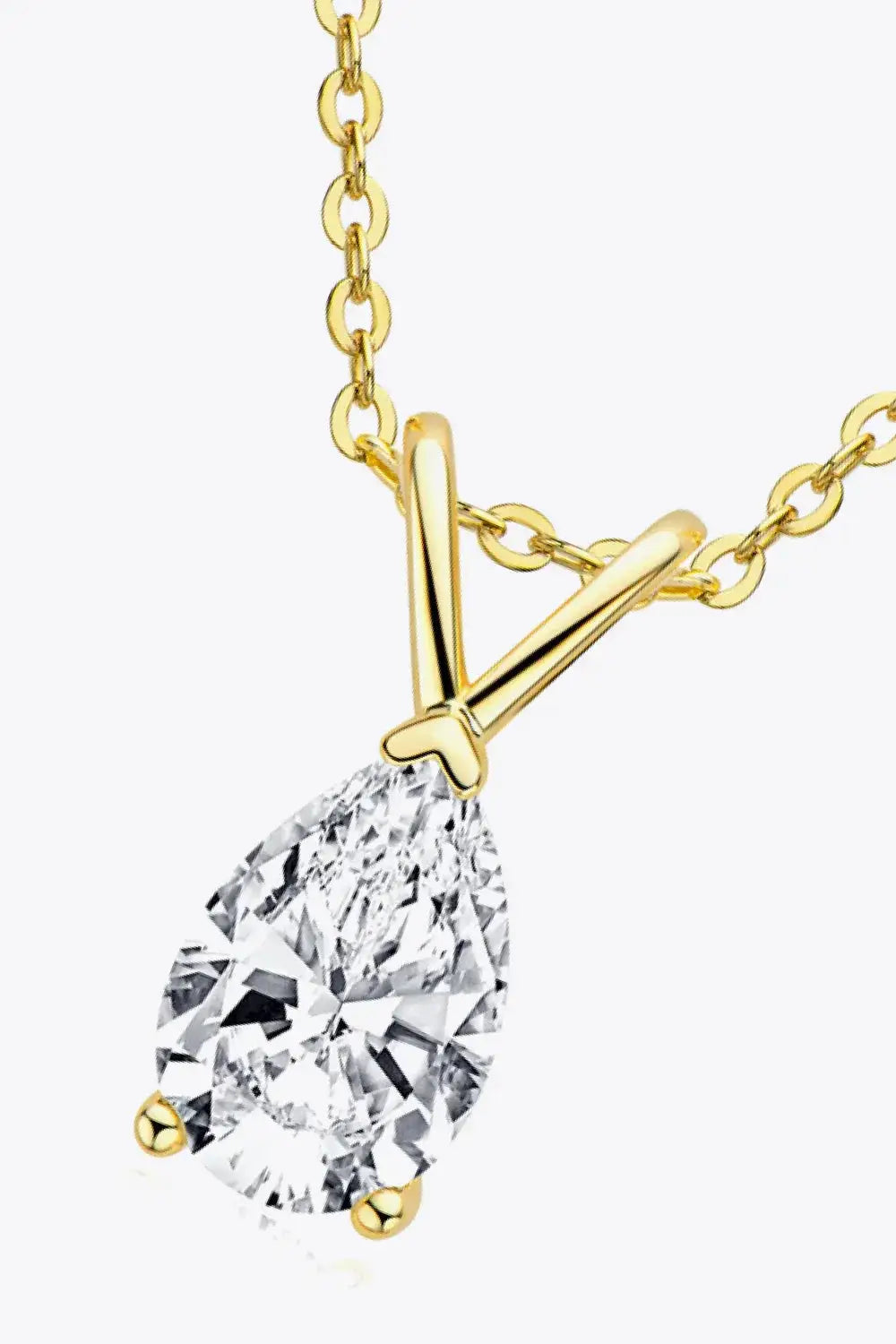 1.5 Carat Moissanite Pendant 925 Sterling Silver Necklace - Makw Official Site