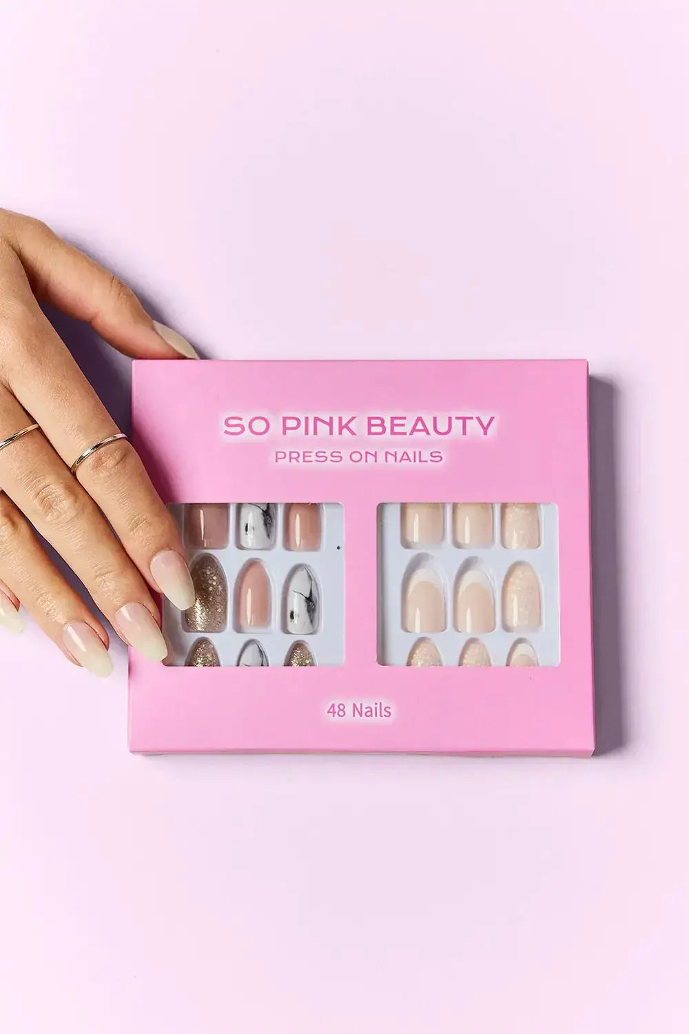 SO PINK BEAUTY Press On Nails 2 Packs - Makw Official Site