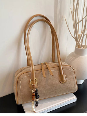 Zipper Closure Shoulder Bag - Makw Official Site