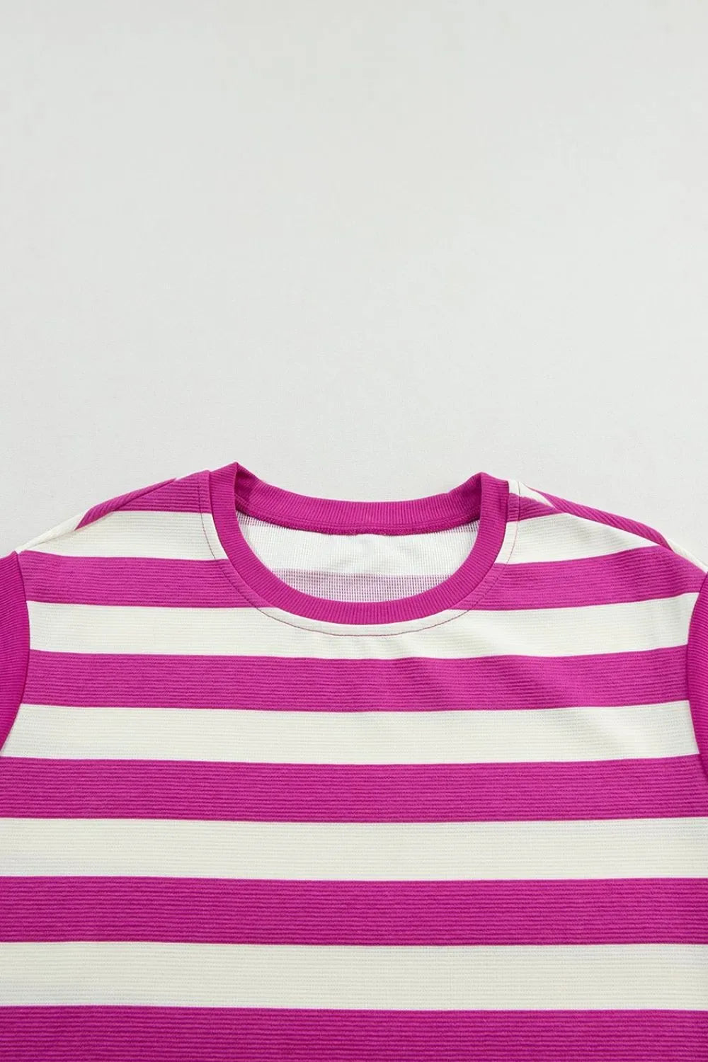 Stripe Cap Sleeve Pocketed Shift Tee Dress - Makw Official Site