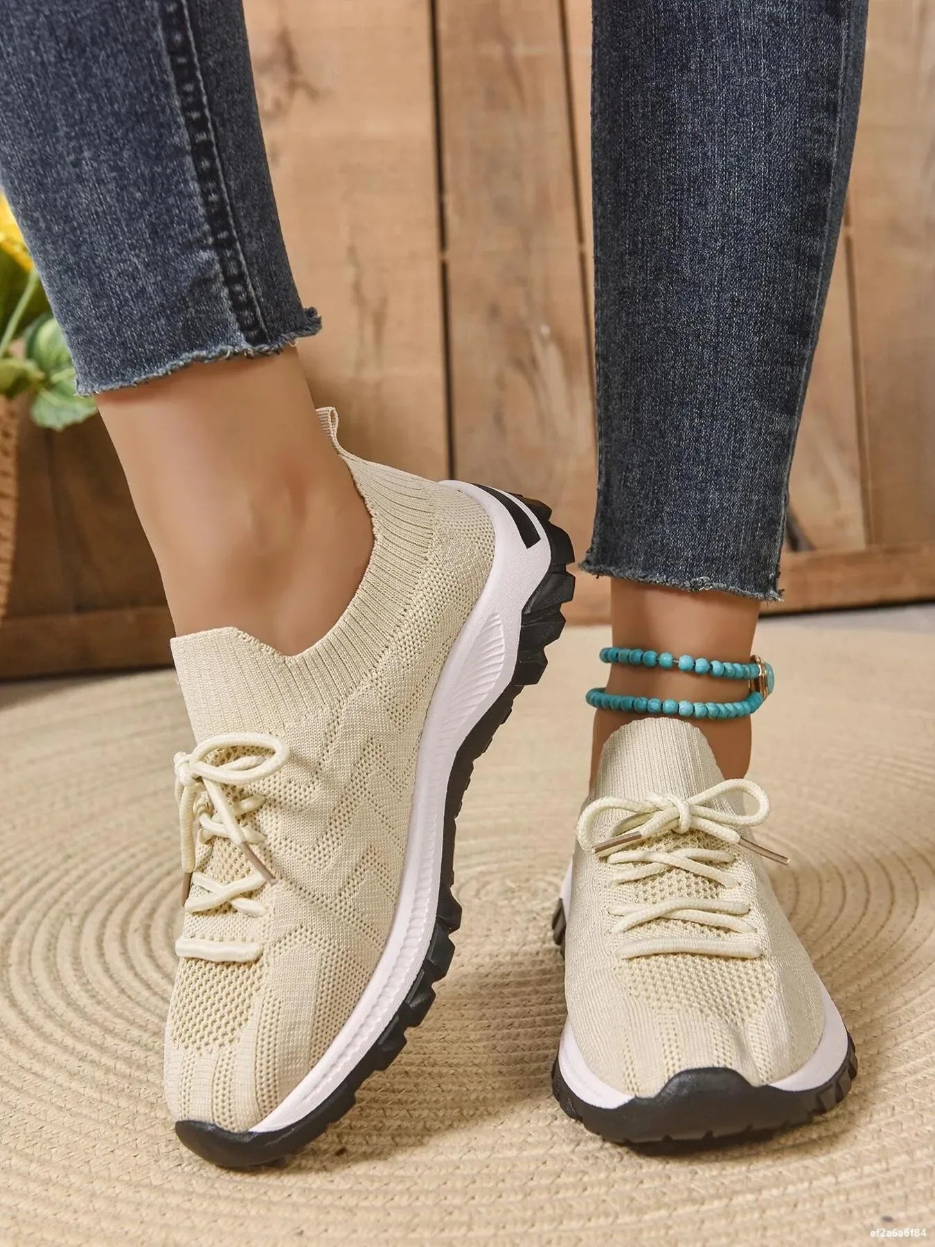 Mesh Knit Lace Up Athletic - Makw Official Site