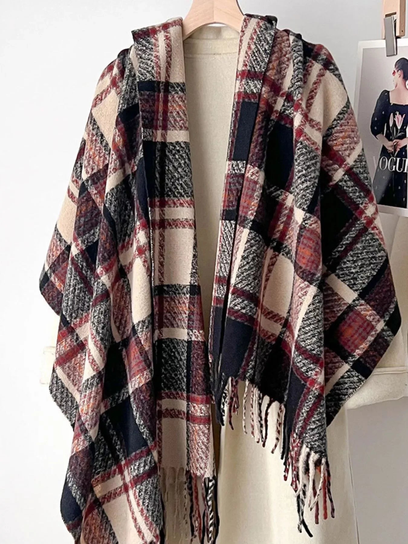 Warm Plaid Winter Scarf - Makw Official Site