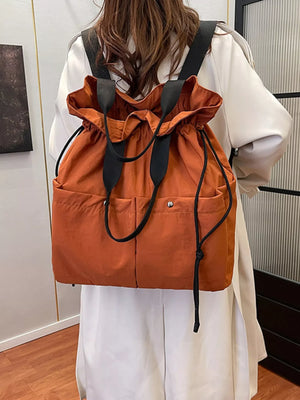 Drawstring Closure Lightweight Backpack Bag - Makw Official Site