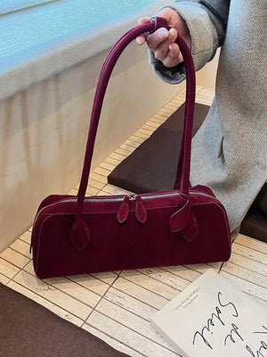 Solid Color Shoulder Bag - Makw Official Site