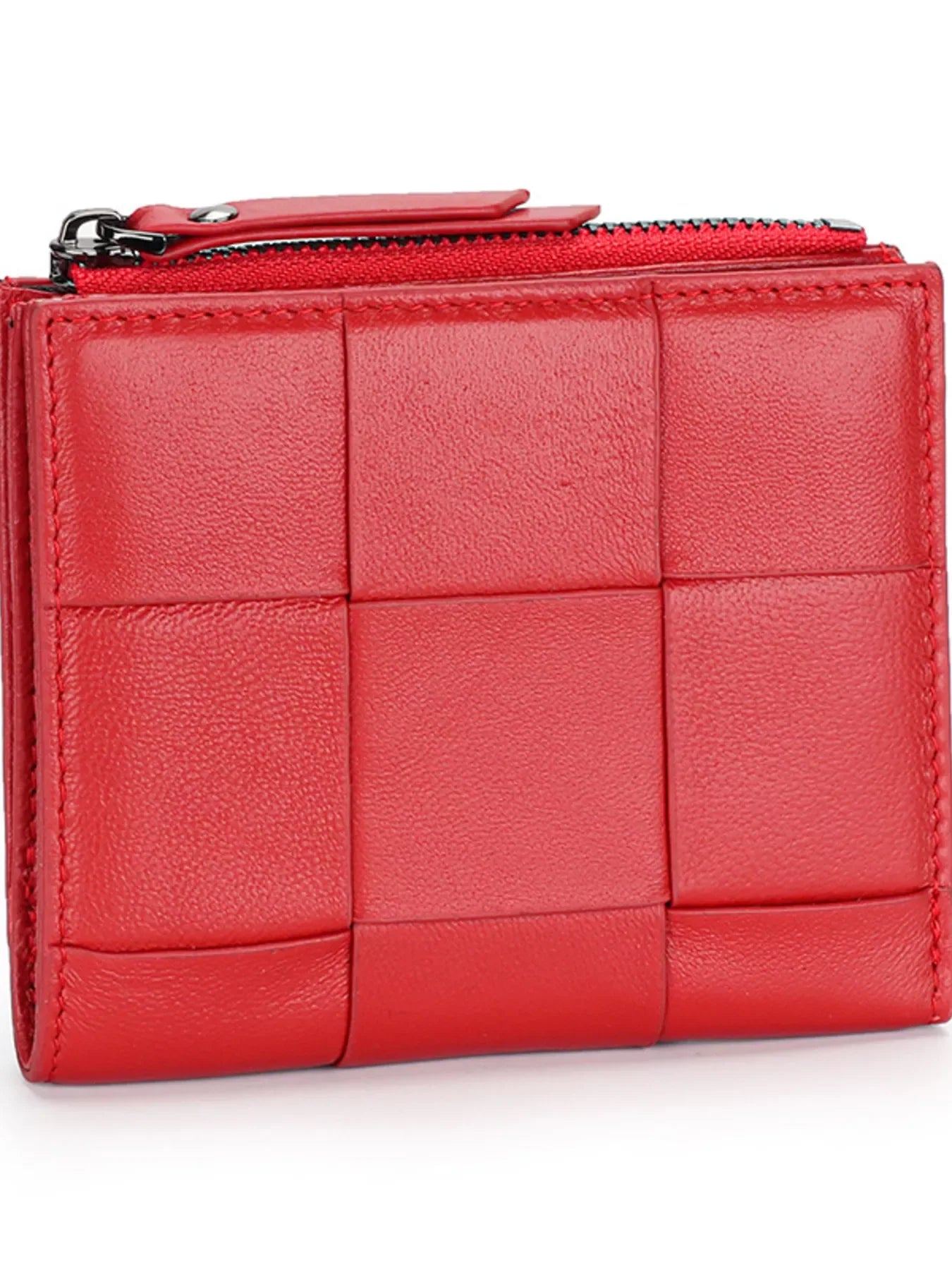 Woven Leather Card Case - Makw Official Site