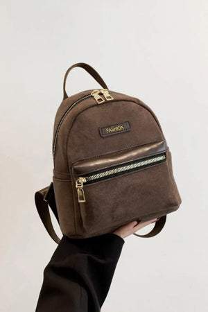 Suede Adjustable Strap Backpack Bag - Makw Official Site