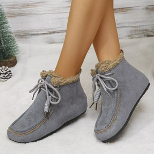 Plush Lining Ankle Boots - Makw Official Site