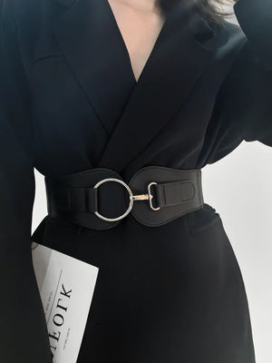 PU Elastic Wide Belt - Makw Official Site
