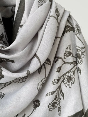 Floral Print Lightweight Scarf - Makw Official Site
