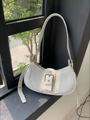 Buckle Adjustable Strap Shoulder Bag - Makw Official Site