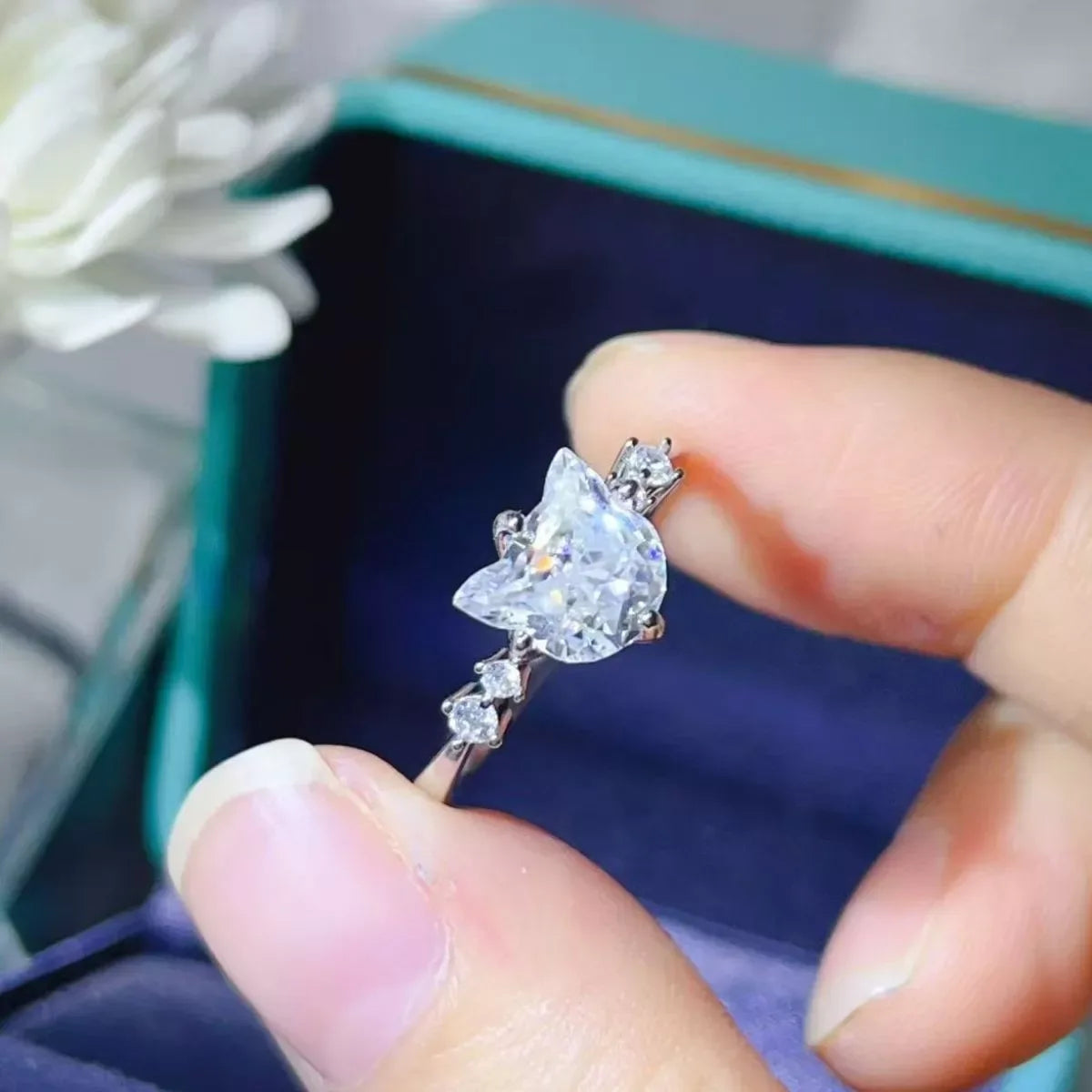 2 Carat Moissanite 925 Sterling Silver Ring - Makw Official Site