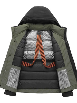 Men's Plus Size Hooded Padded Winter Jacket