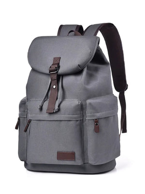 Multi Pockets Adjustable Strap Canvas Backpack Bag - Makw Official Site