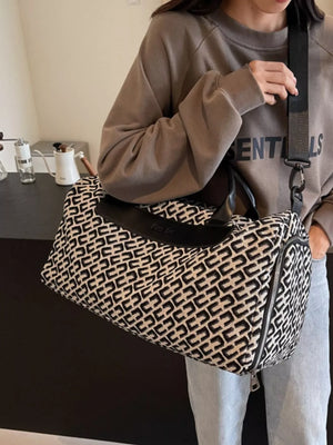 Geometric Pattern Travel Bag - Makw Official Site