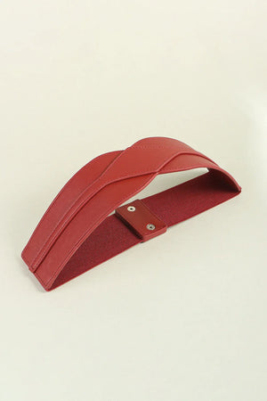 Elastic Wide PU Belt - Makw Official Site