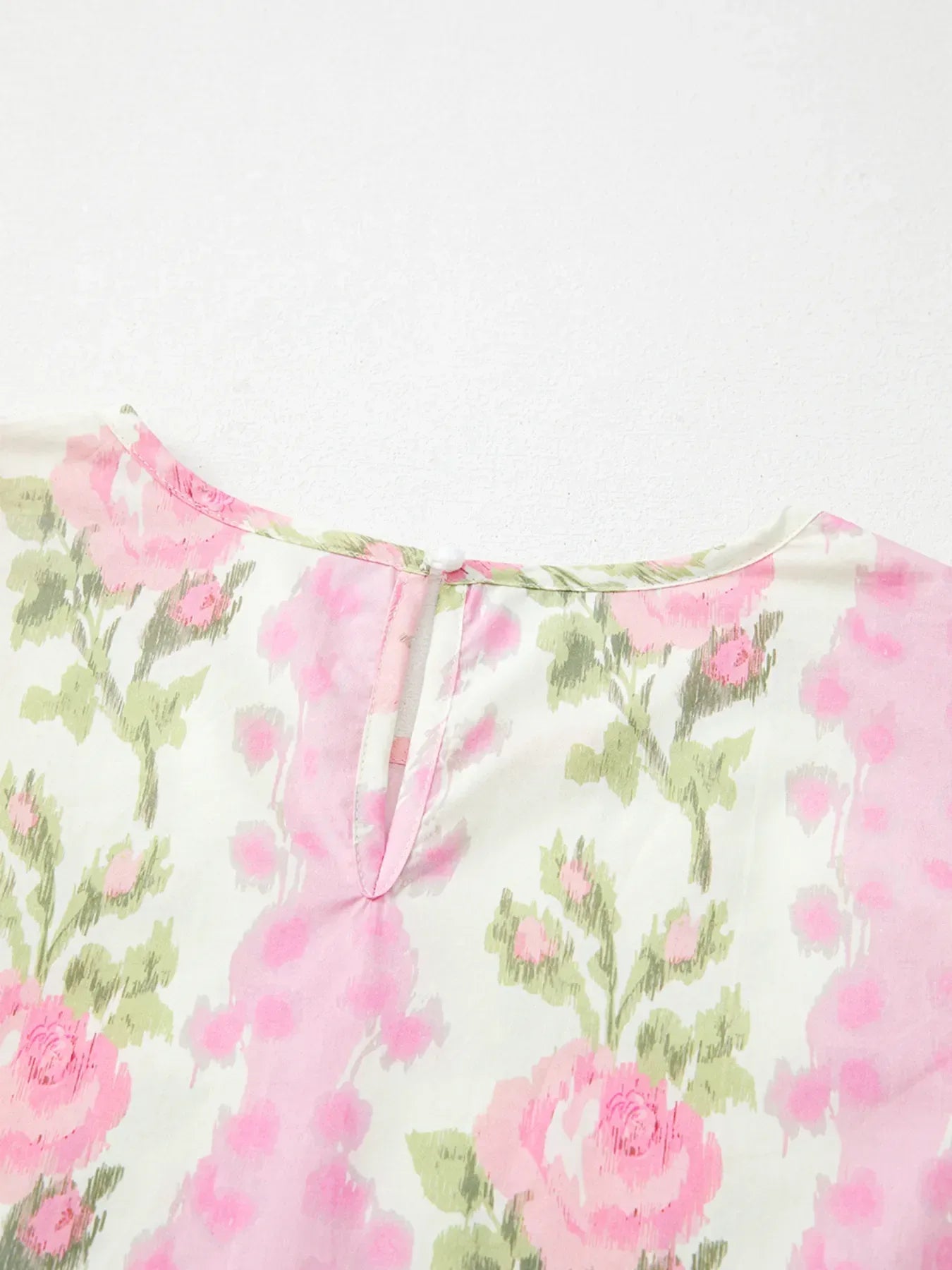 Floral Print Ruffled Sleeve Blouse - Makw Official Site