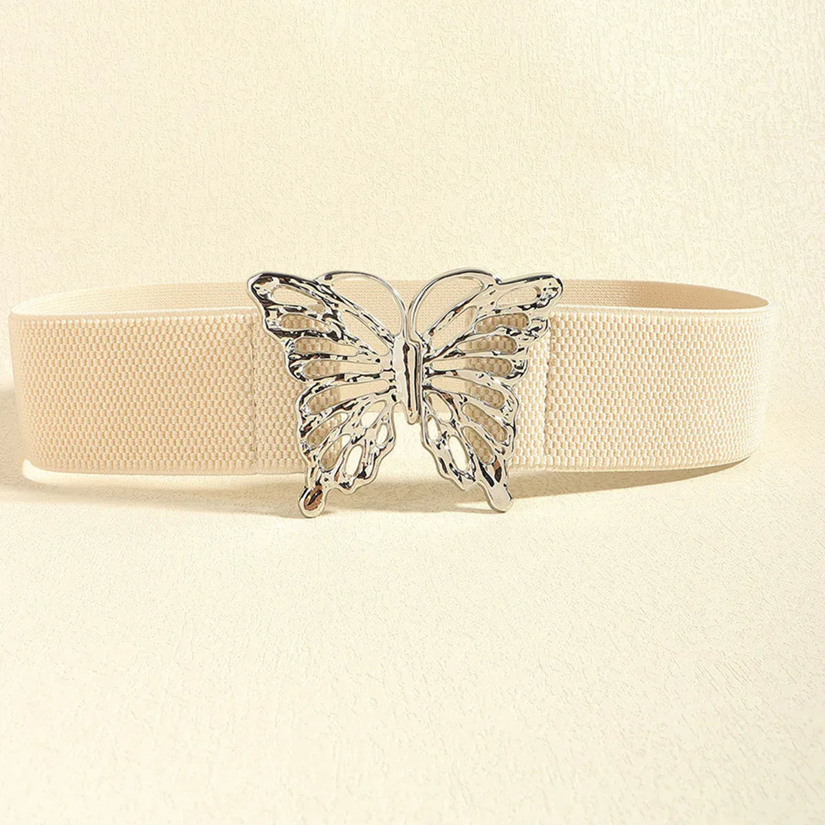 Butterfly Alloy Buckle Elastic Belt - Makw Official Site