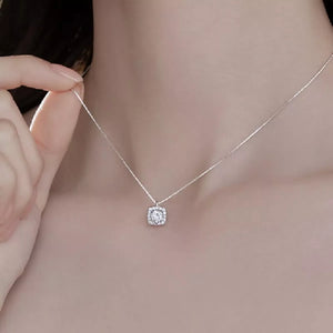 925 Sterling Silver Zircon Pendant Necklace - Makw Official Site