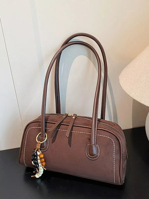 Zipper Closure Shoulder Bag - Makw Official Site