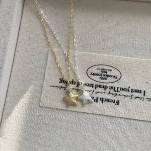 925 Sterling Silver Star Pendant Necklace - Makw Official Site