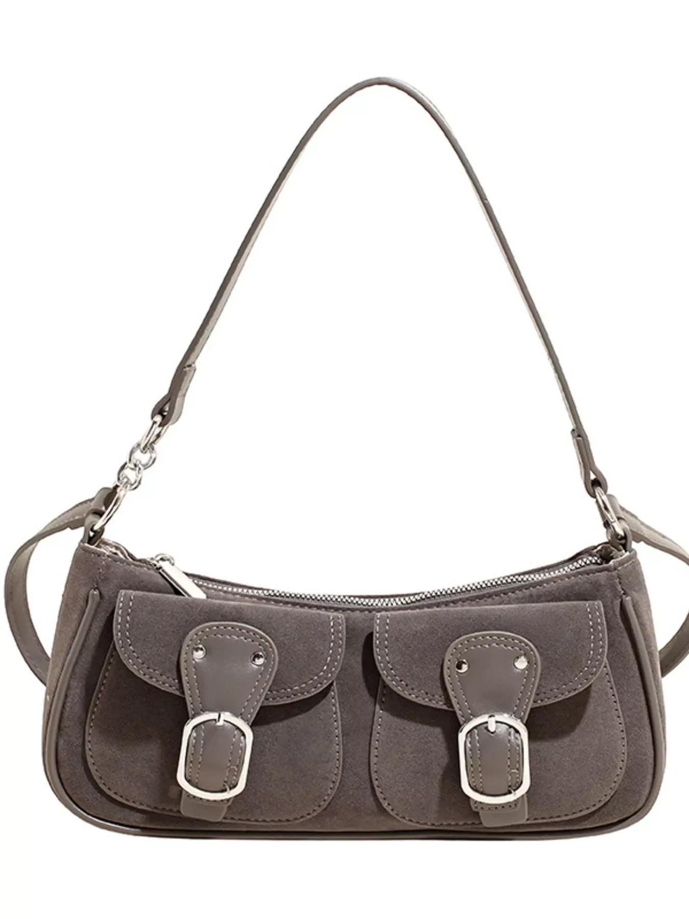 Buckle Decor Shoulder Bag - Makw Official Site