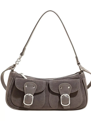 Buckle Decor Shoulder Bag - Makw Official Site