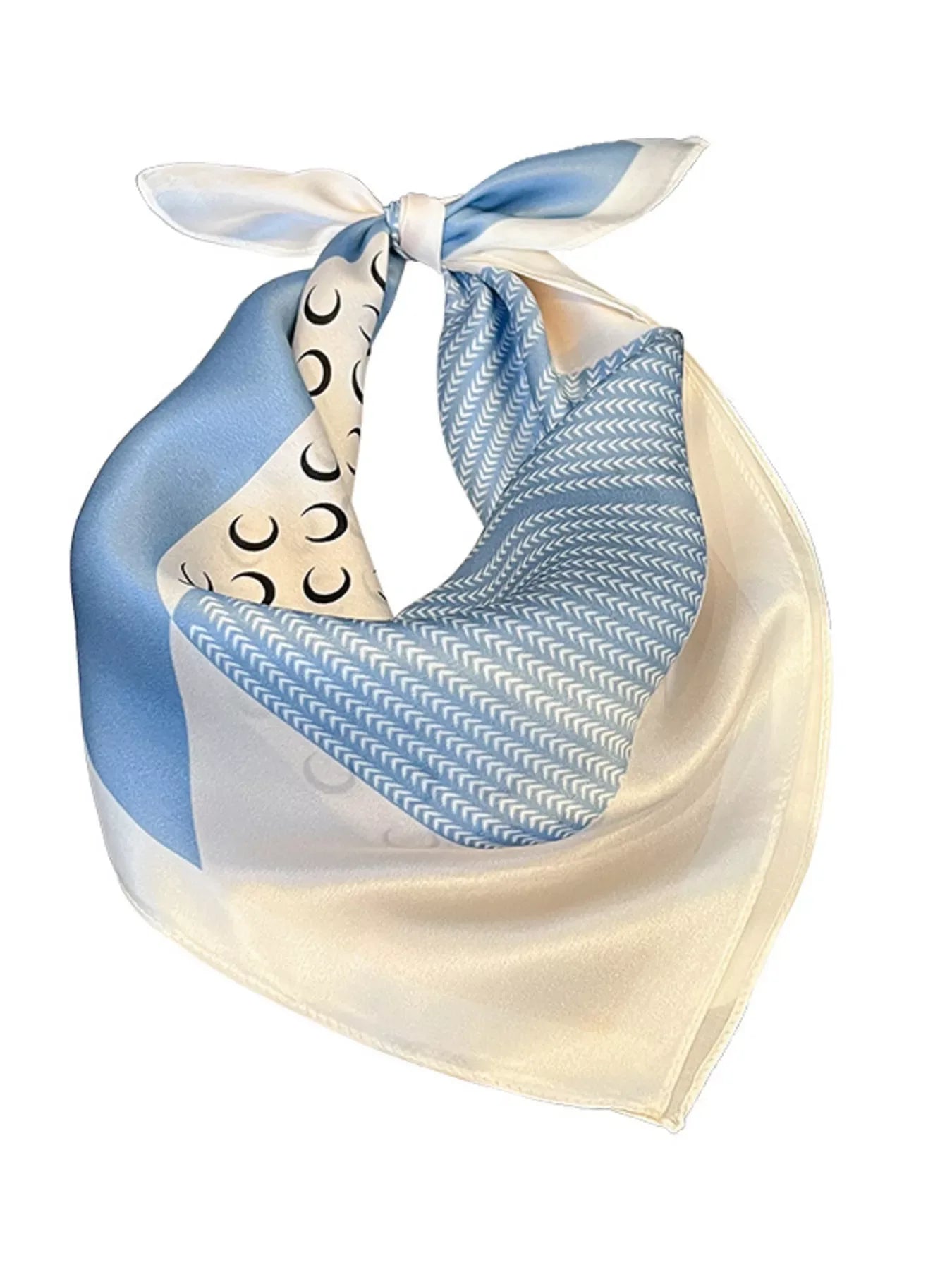 Printed Silk Square Scarf - Makw Official Site
