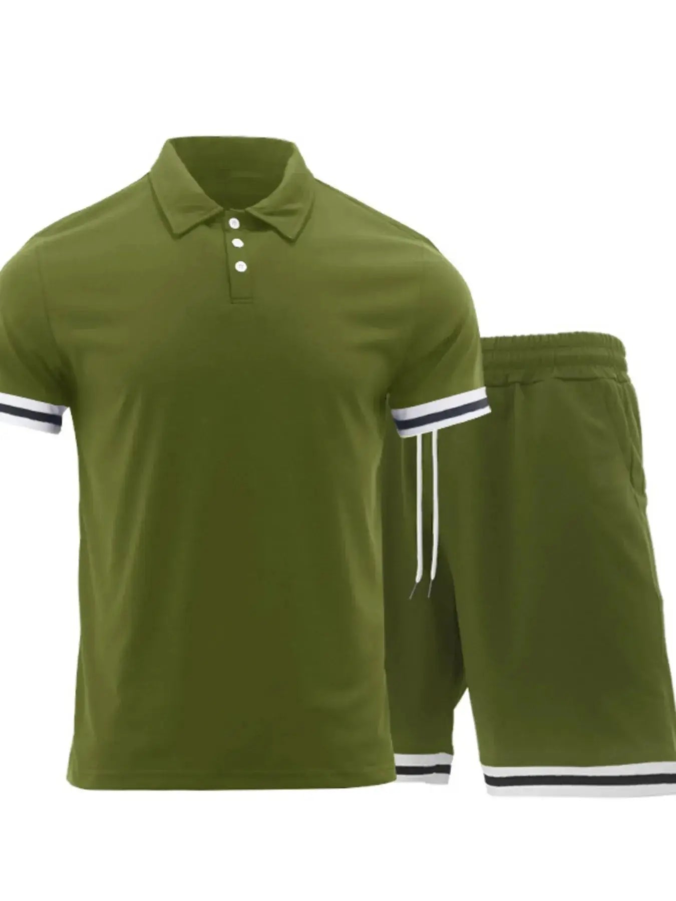 Men's Short Sleeve Polo and Shorts Set - Makw Official Site