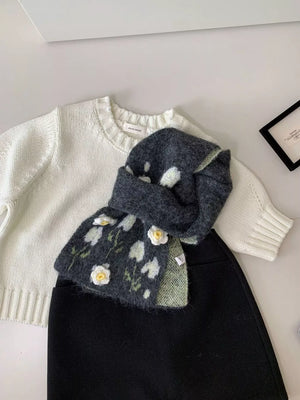 Floral Soft Winter Scarf - Makw Official Site