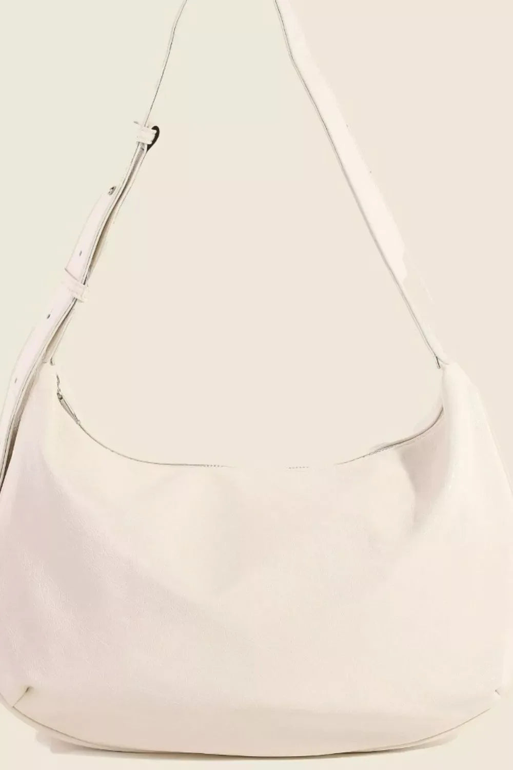 Fame Faux Leather Hobo Crescent Shoulder Bag - Makw Official Site