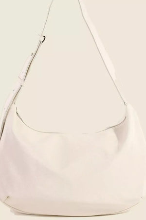 Fame Faux Leather Hobo Crescent Shoulder Bag - Makw Official Site
