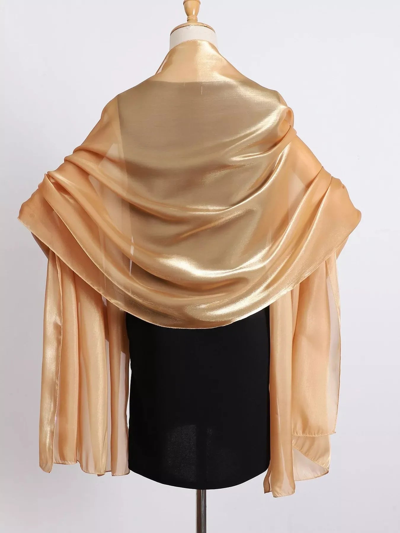 Solid Color Organza Scarf - Makw Official Site