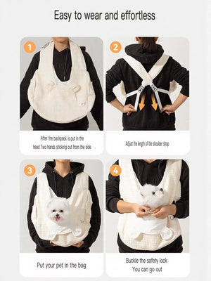 Comfortable Quilted Pet Carrier Sling Bag - Makw Official Site