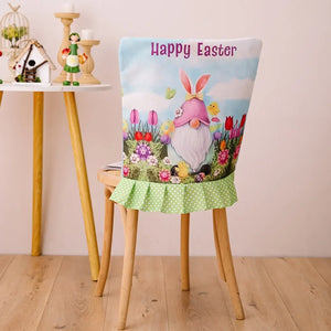 Easter Polka Dot Pleated Hem Chair Cover - Makw Official Site