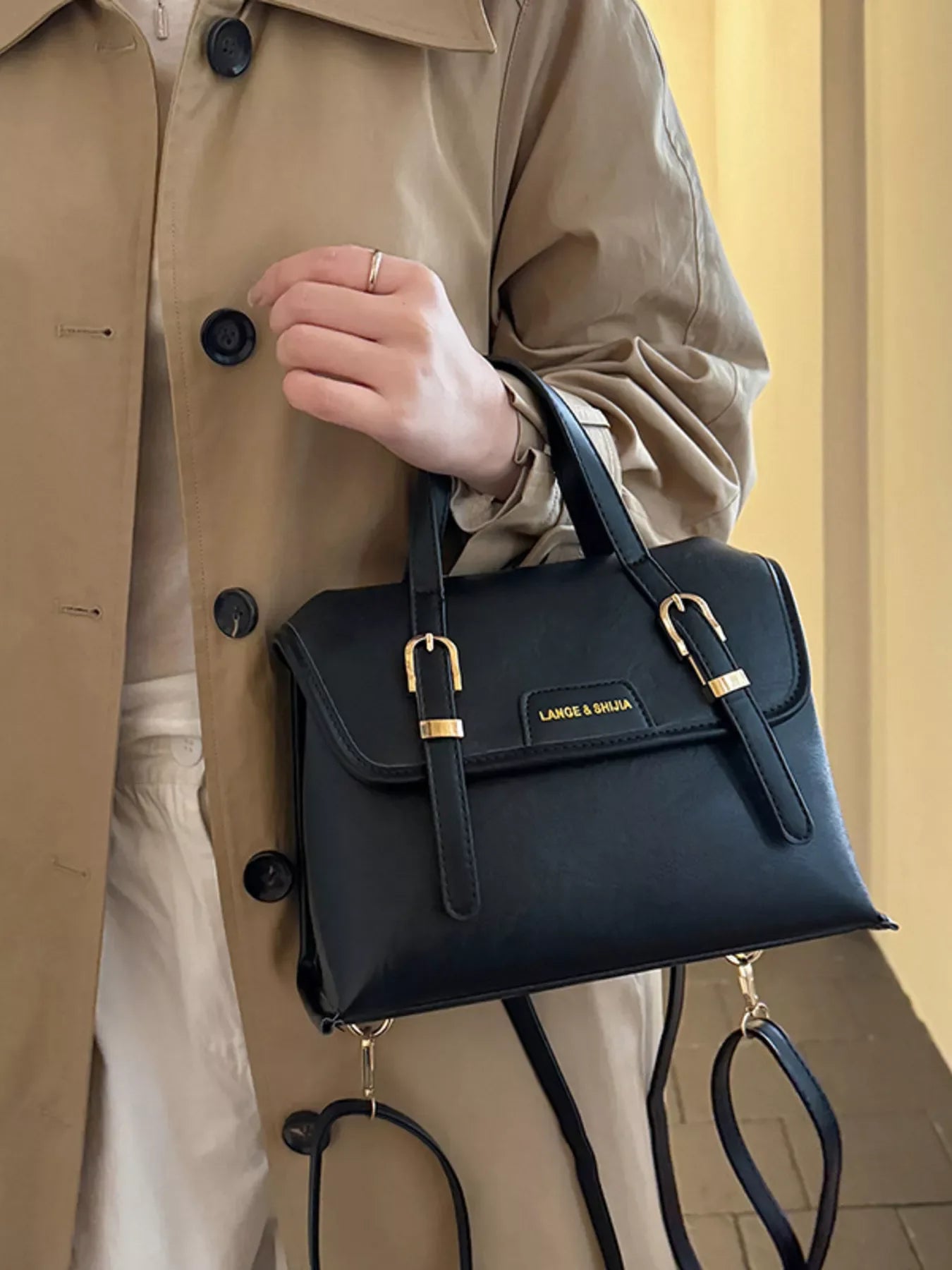 Leather Flap Backpack Bag - Makw Official Site