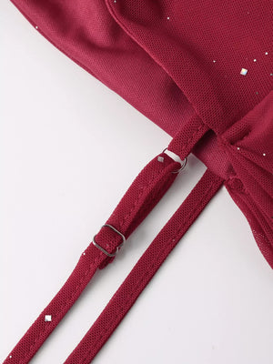 Glitter Ruched Long Sleeve Mermaid Maxi Dress - Makw Official Site