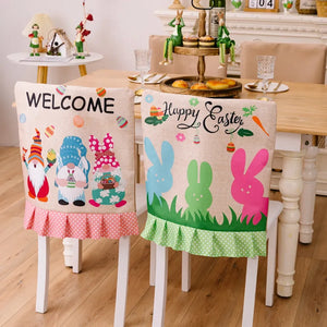 Easter Polka Dot Pleated Hem Chair Cover - Makw Official Site
