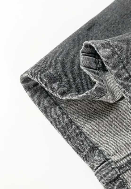 Wide Strap Button Down Denim Overall Dress - Makw Official Site