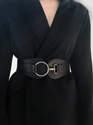 PU Elastic Wide Belt - Makw Official Site