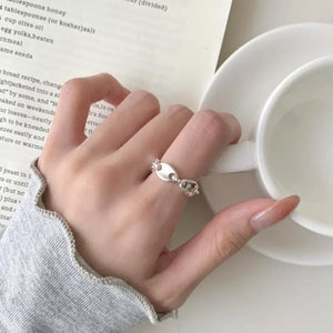 925 Sterling Silver Pig's Snout Ring - Makw Official Site