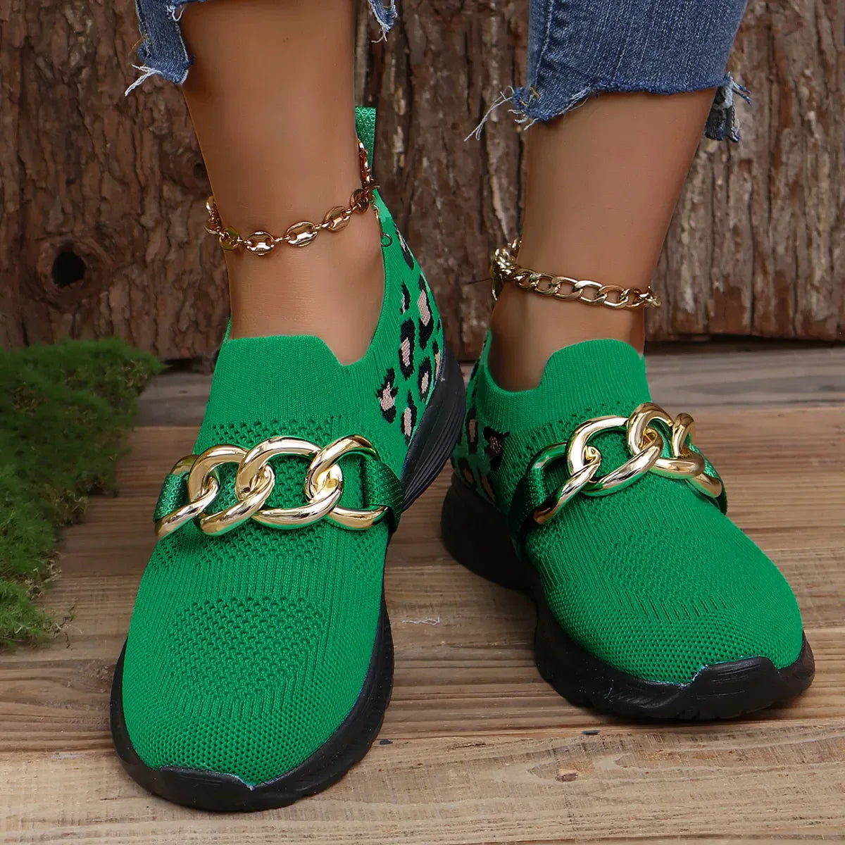 Lightweight Leopard Mesh Athletic - Makw Official Site