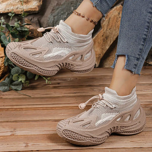 Lace Up Mesh Athletic - Makw Official Site