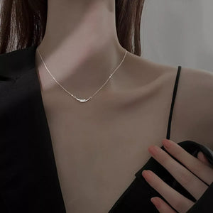 925 Sterling Silver Rhinestone Necklace - Makw Official Site