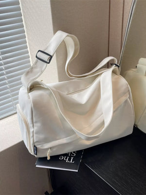 Adjustable Strap Solid Color Travel Bag - Makw Official Site