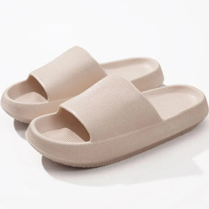Open Toe Platform Slippers - Makw Official Site