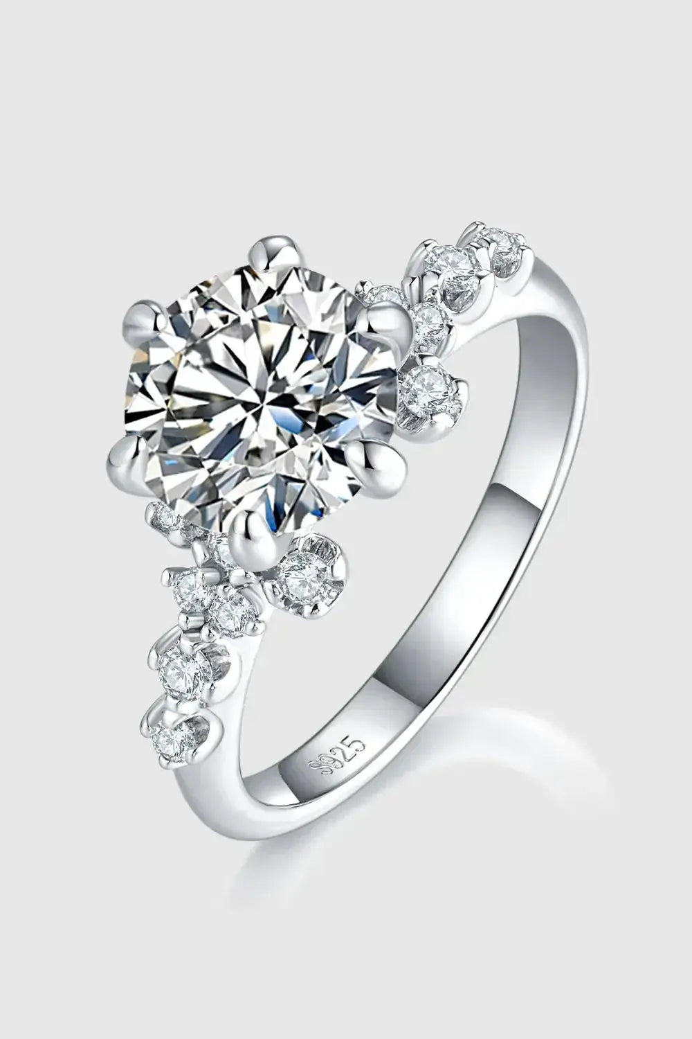2 Carat Moissanite 925 Sterling Silver Ring - Makw Official Site