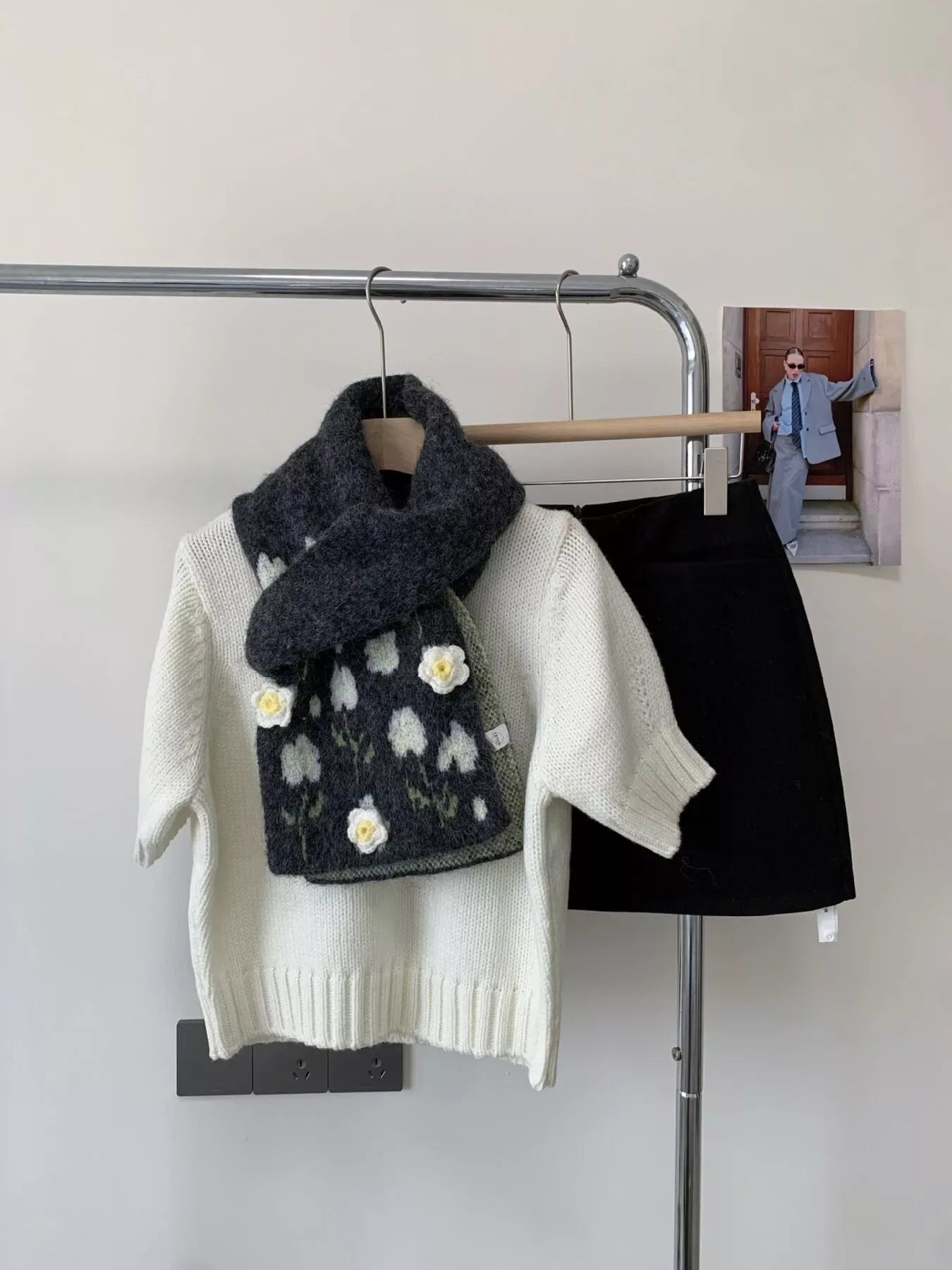 Floral Soft Winter Scarf - Makw Official Site